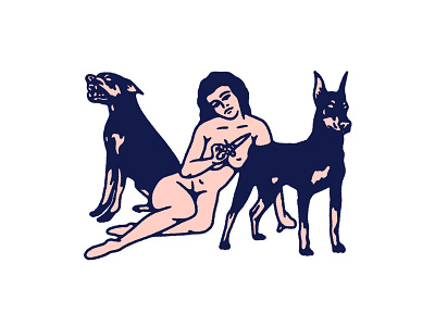 Doberman Dribbble