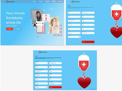 Transfusion app design ui