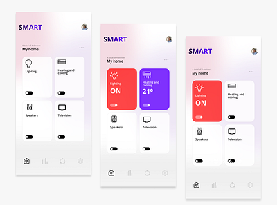 Smart app design illustration ui ux