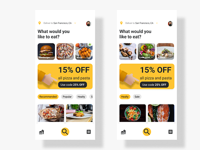 Delivery app app design ui ux