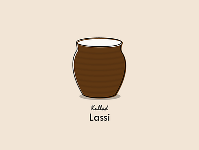 Kullad Lassi Illustration [Throwback] adobe illustrator cup illustration kullhad lassi mug