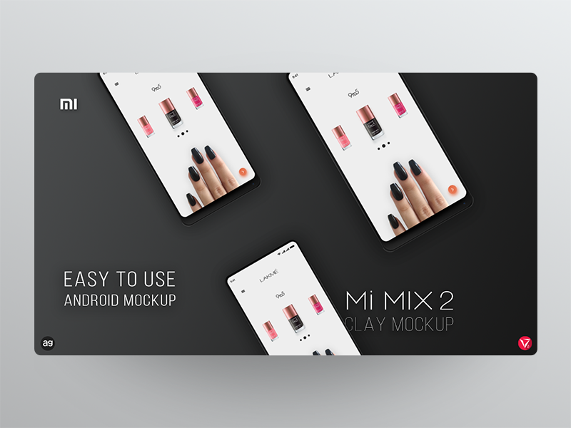 Mi MIX 2 clay mockup *Part 2/4* photoshop appdesign userinterfacedesign ux ui xiaomi black mockup virtuosodesigner virtuosoalpha