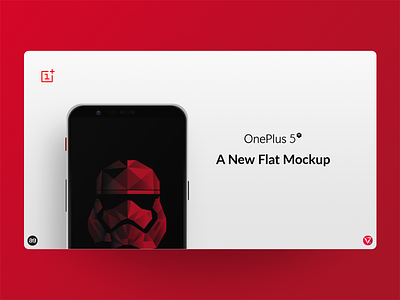 OnePlus 5T Star Wars Edition Flat Mockup appdesign mockup oneplus photoshop star wars ui userinterfacedesign ux virtuosoalpha virtuosodesigner