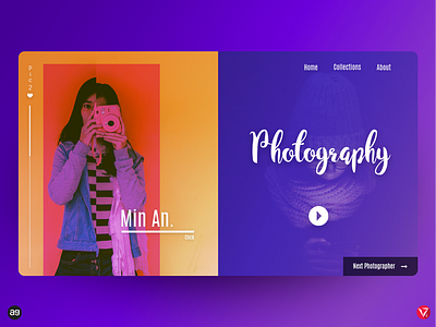 Photography Web Design UI collection photography photoshop ui userinterfacedesign ux virtuosoalpha virtuosodesigner website