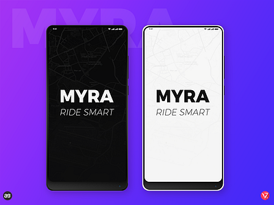 MYRA - Ride Smart; Cab App concept "Splash Screen " appdesign cab myra photoshop ui userinterfacedesign ux virtuosoalpha virtuosodesigner xiaomi