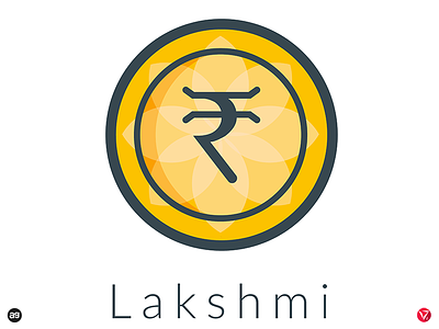 Logo concept for "Lakshmi" - India's Own Cryptocurrency coin cryptocurrency illustrator lakshmi logo logodesign virtuosoalpha virtuosodesigner