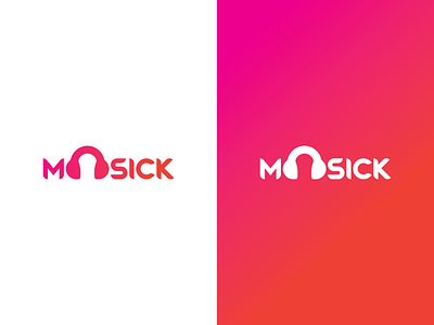 Moosick Logo Concept branding design logo logo alphabet music stream typography vector virtuosoalpha