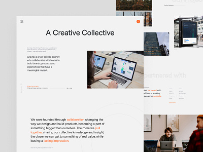 New 2020 Gravita Website agency branding design homepage minimalist product design typography ui ux website