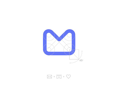 Startmail ID Concept brand identity castle email email branding email identity email logo heart heart logo logodesign m logo privacy purple logo security brand security logo