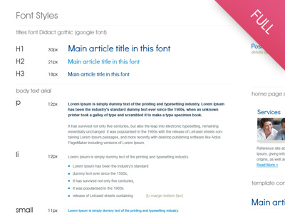 Style Sheet Full guidelines style sheet workflow