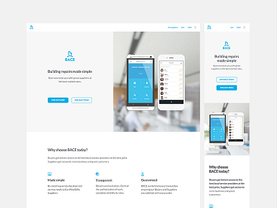 Single Page app brand building light marketing minimalist mobile repairs ui ux website