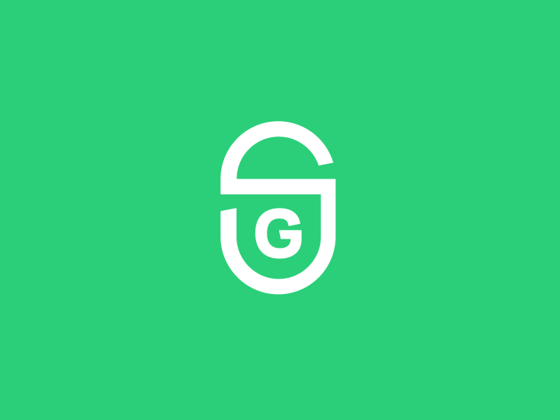 Gosafely Identity brand branding design go green identity logo protect safety secure start up typography