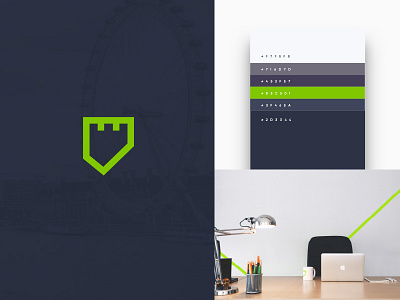 Passfort Identity & Branding brand branding colors dark blue design fintech green identity secure startup