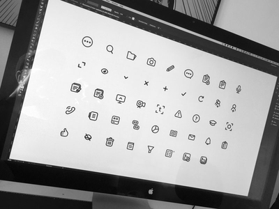 Kinteract Iconography custom icons design glyphs iconography icons illustration startup