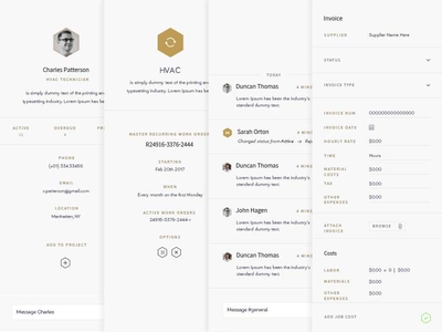 Poly Components app clean design interface minimalist platform ui ux