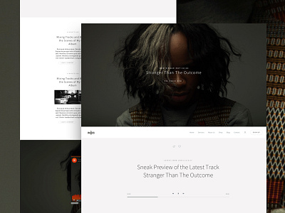 Band Theme Vespa Light band website light minimalist theme typography web design