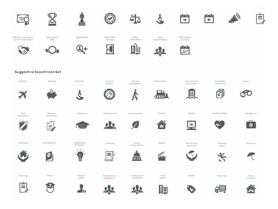 Icon Set design icons illustration legal set