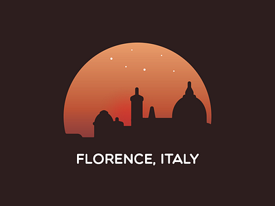 Florence, Italy florence graphic italy josh stow skyline sunset