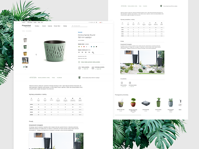 Prosperplast design system eco ecommerce green plants pots prosperplast shop ui ux web webdesign website
