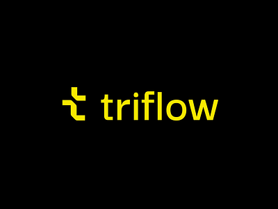 triflow animation architecture bauhaus black brand branding brutalism grid industrial industry letter logo modern real estate t triflow typography warehouse yellow