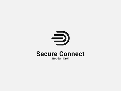 Secure Connect alarms branding camera connect design letter logo secure service typeface. lettering typography