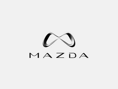 Mazda Logo 3d branding car chrome competition form japan logo logodesign m initial m letter mazda metal modern road spatiality way wide