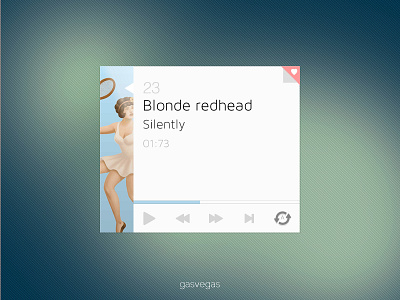 Reproductor Luz blonde redhead mini player music player