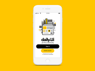 001 - Sign up - #DailyUi app appdesign appdesigner application concept dailyui dailyui 001 design ui userexperience userinterface userinterfaces