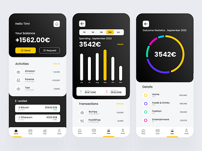 Banking App app appdesign design designer figma graphic design mobile ui ux