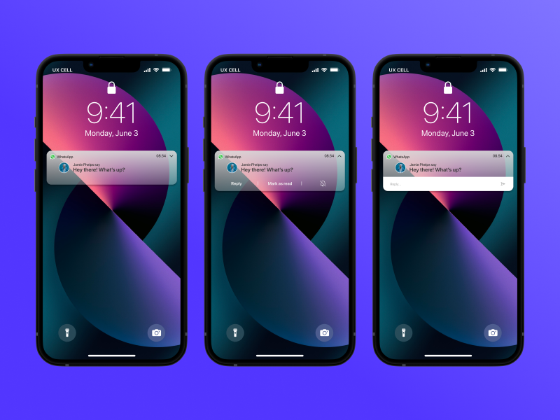 Floating Message by Pierre Guillou on Dribbble