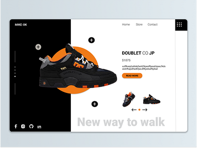 New way to walk with DC graphic design ui