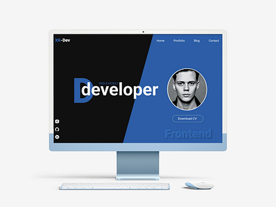 Web developer portfolio graphic design ui