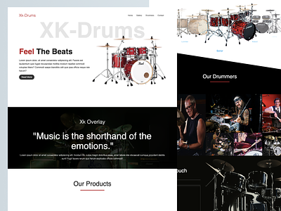 Xk-Drums graphic design ui