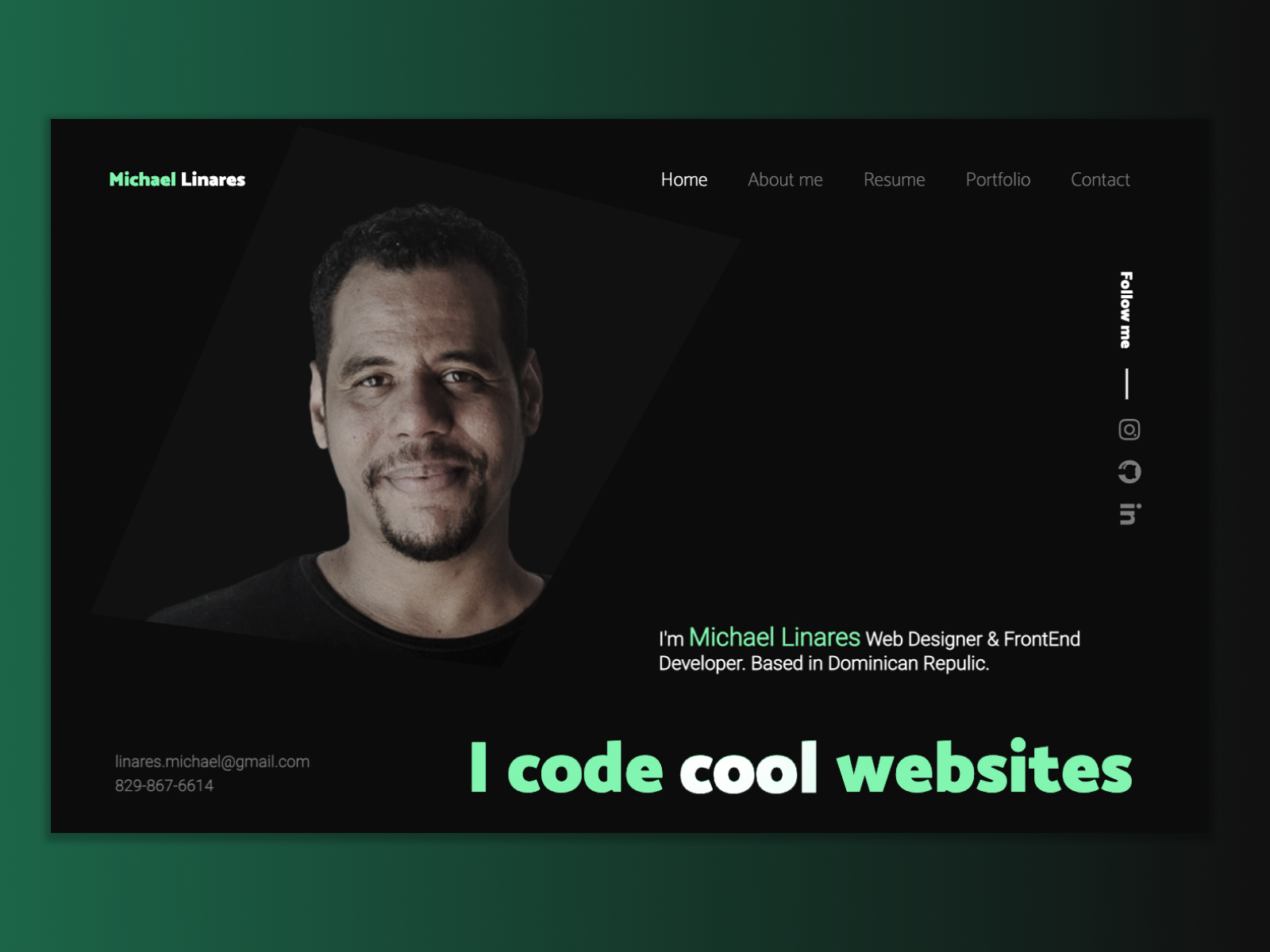 Web Designer portfolio by Michael_Linares on Dribbble