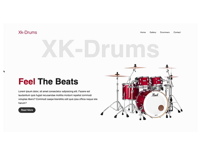 Xk-Drums branding graphic design ui