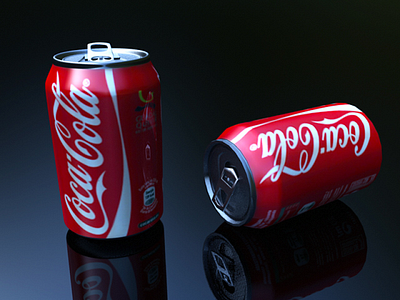 3D Soda Can 3d branding graphic design ui