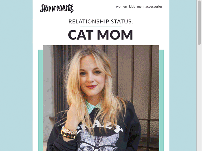 Cat Mom Email cats email email design gif t shirt