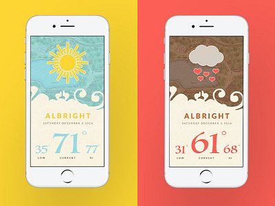 Louisiana Renaissance Festival Weather App Concept app bright colors design iphone layout ui ux weather