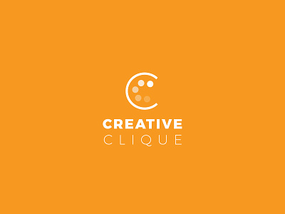 Creative Clique Logo Concept branding identity logo logo design orange throwback