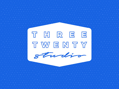 Three Twenty Studio Logo badge branding identity logo pattern