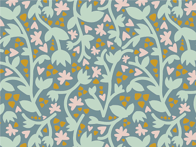 Vine Pattern colors fabric fun illustration pattern plants repeat surface design vine vintage wallpaper