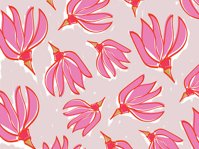 Botanical Pattern book colors design drawing fabric floral flower illustration pattern surface pattern vintage wallpaper