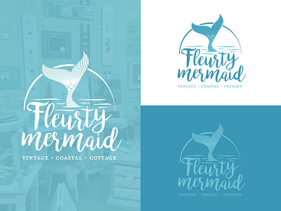 Fleurty Mermaid Logo