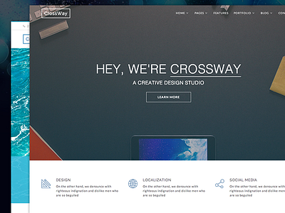 Crossway adobe fireworks bootstrap template ui