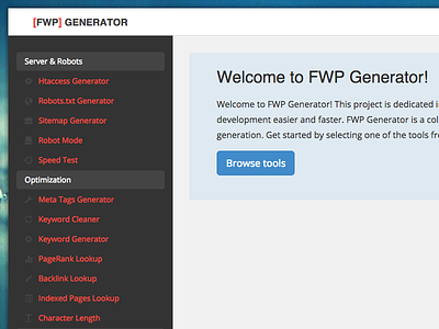 Web Generator generator meta robots web