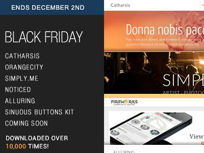 Black Friday Bundle Ad black friday bootstrap bundle sale templates
