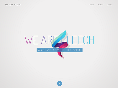 Fleech Hero Concept fleech header hero logo website
