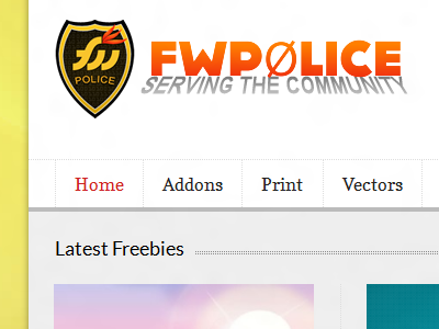 New FWPolice adobe fireworks interface logo