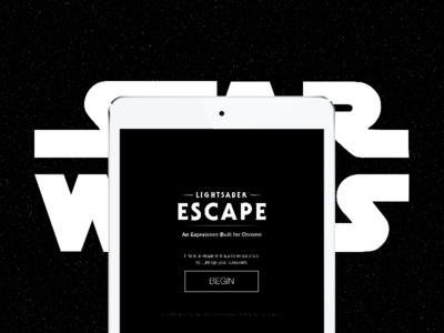 Star Wars Lightsaber Escape chrome experiment star wars starwars ux