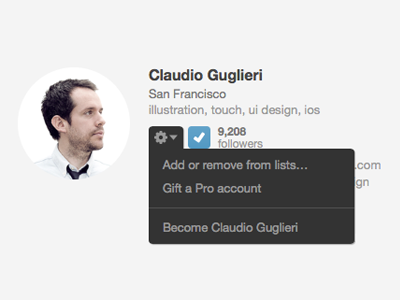 New Dribbble Feature design feature ux